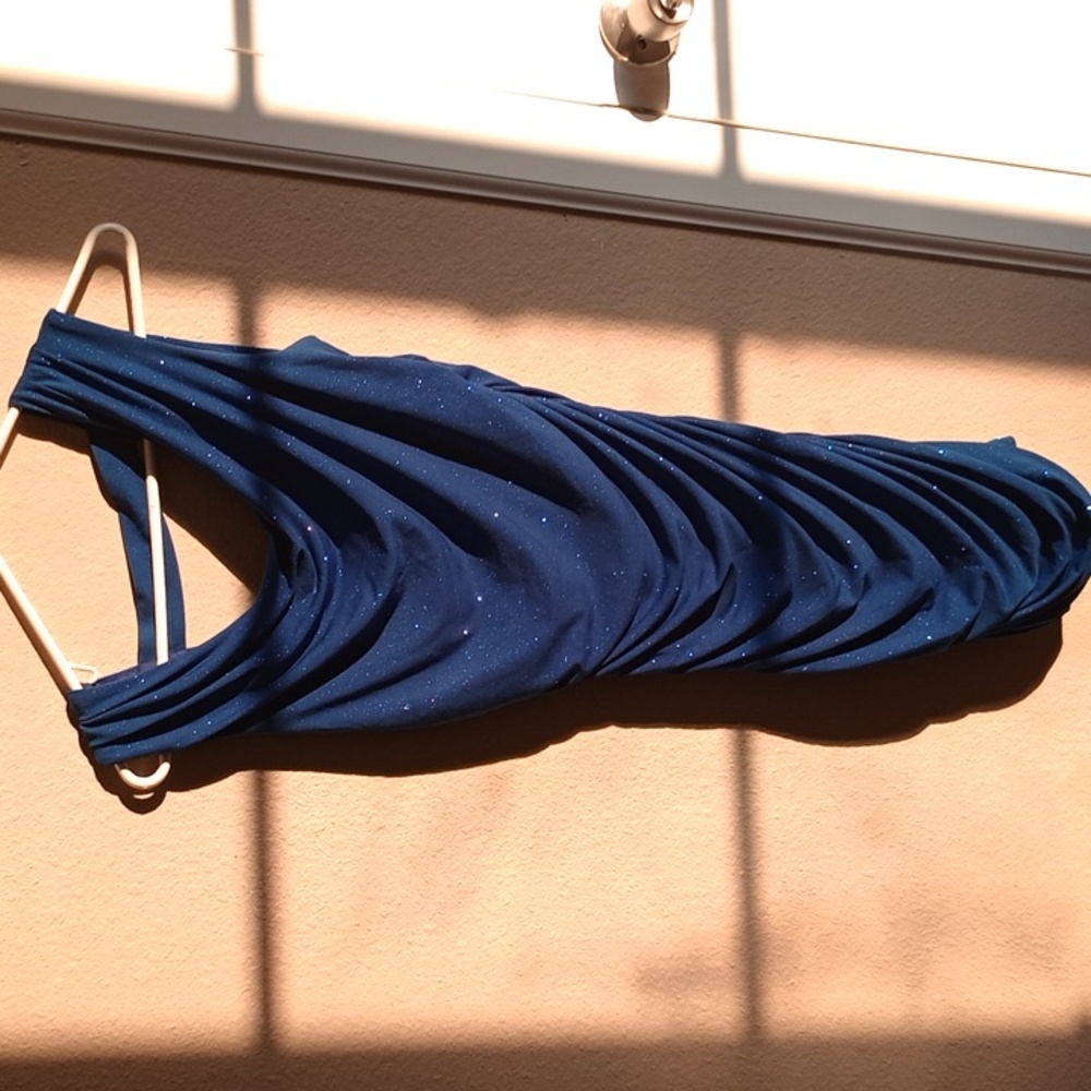 It's a beautiful blue dress occasionally for parties or any occasions